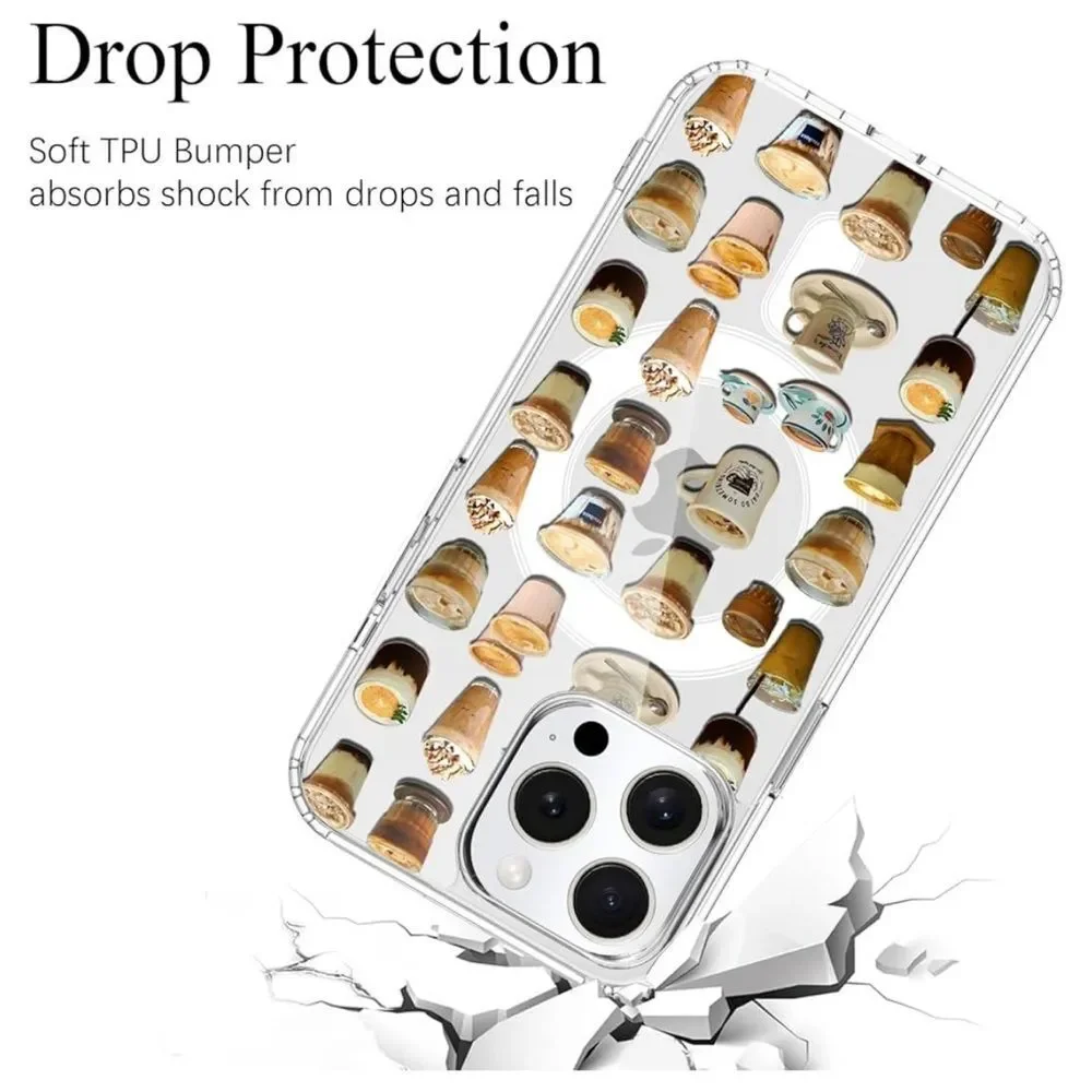 iPhone 15 Phone Case Coffee Clear Cover